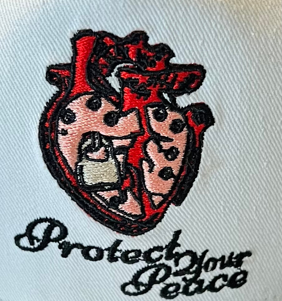 DyLN Rd Trucker Hat PROTECT YOUR PEACE embroidery - DyLNRd.