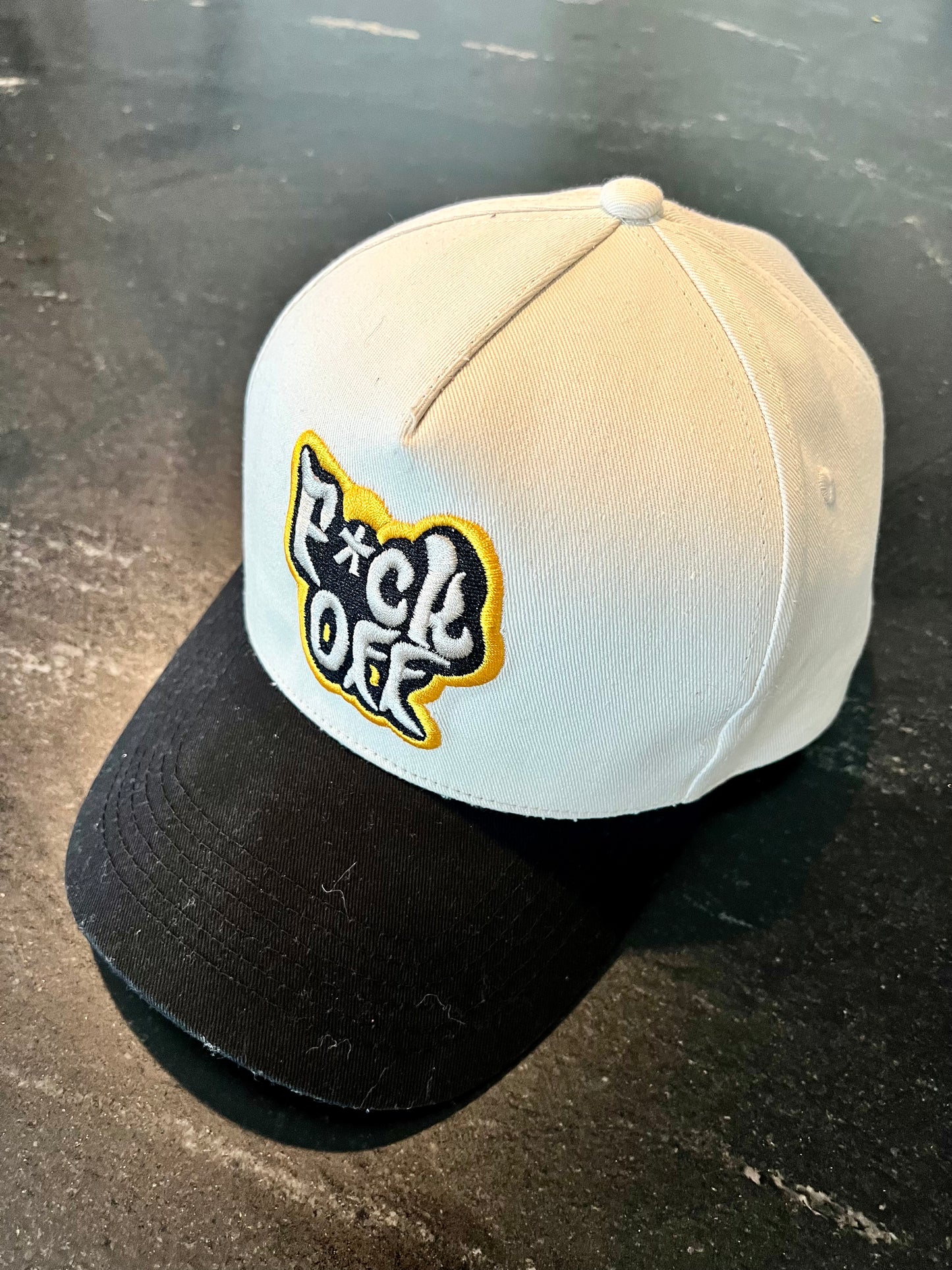 DyLN Rd Hat with F*CK OFF embroidery