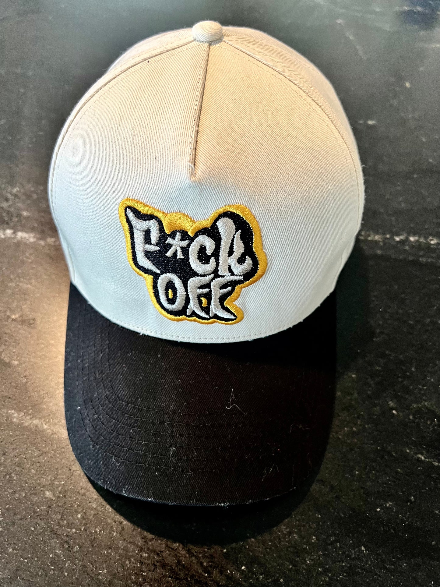 DyLN Rd Hat with F*CK OFF embroidery