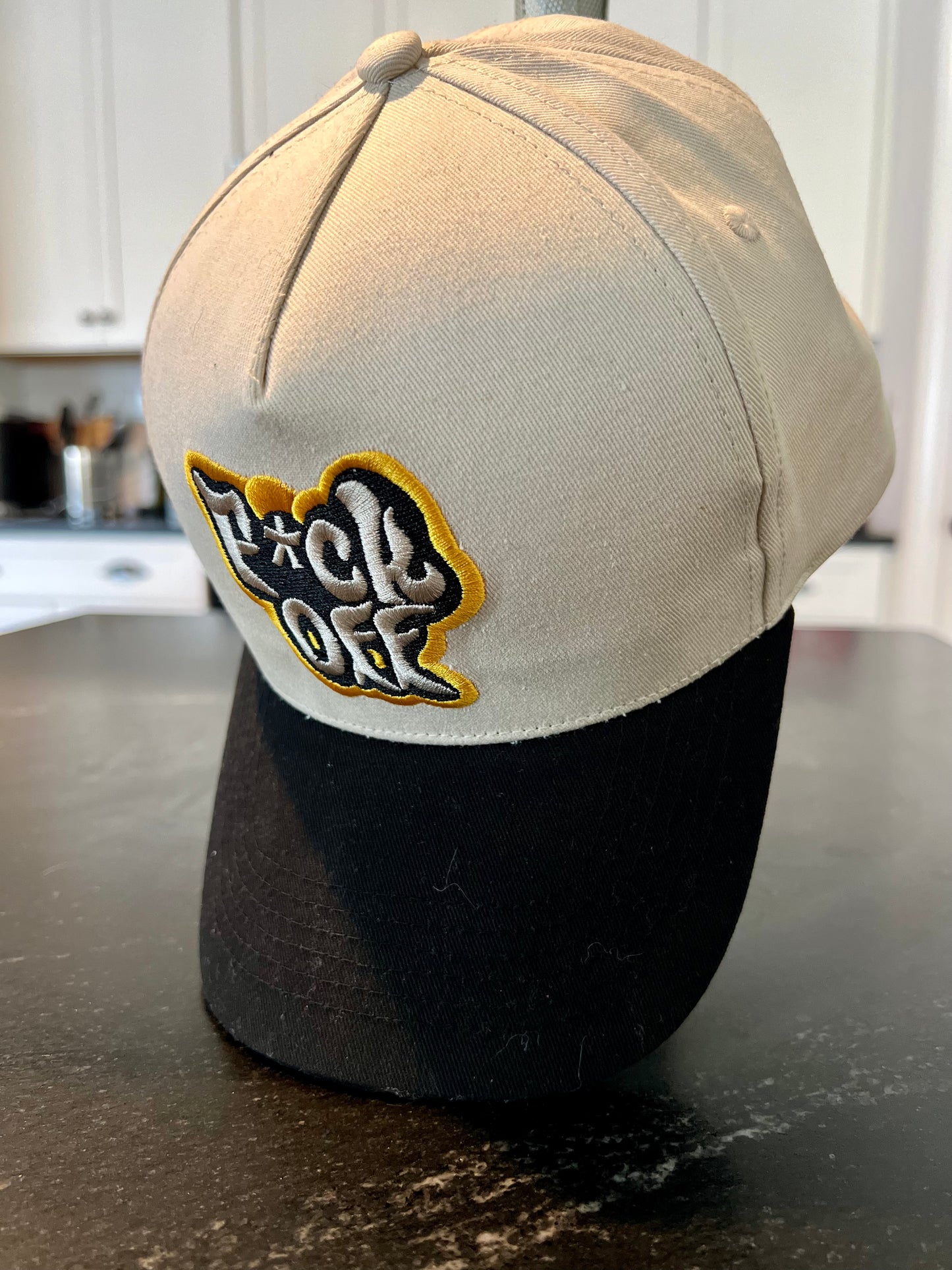 DyLN Rd Hat with F*CK OFF embroidery