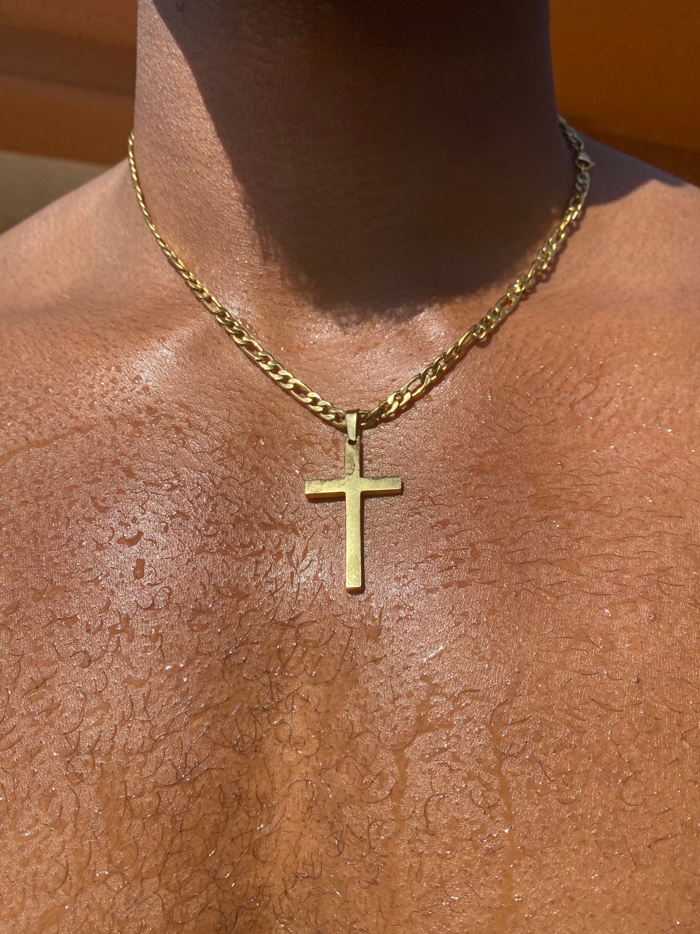 Gold Cross Necklace for Men & Women